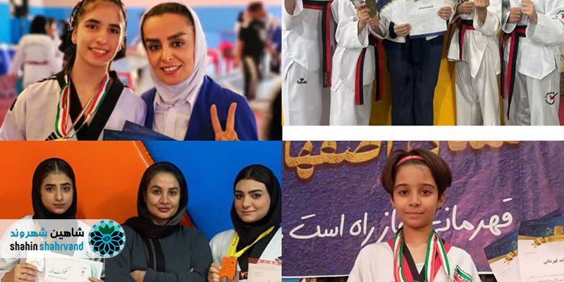 درخشش دختران شاهین شهری در مسابقات تکواندو هانمادانگ قهرمانی استان