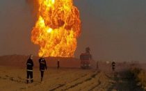 انفجار خط لوله گاز در بروجن و فارس