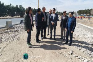 بازدید دکتر سعید ابریشمی راد شهردار از پروژه تعریض پل شهدا